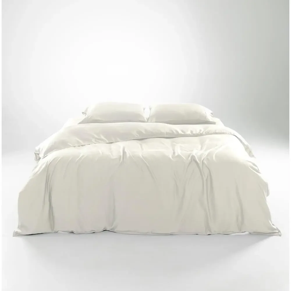 Olive & Crate KING Luxury Duvet Set – Ivory – TENCEL™ Ultra Soft Bedding